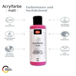 Acrylfarbe matt rose