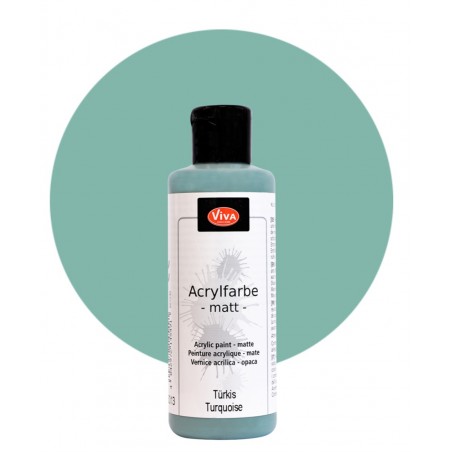 Acrylfarbe matt türkis