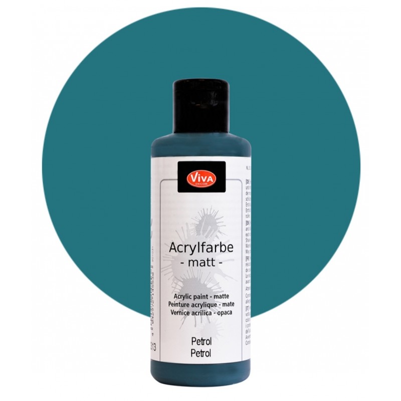 Acrylfarbe matt petrol