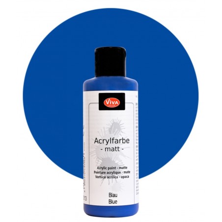 Acrylfarbe matt blau