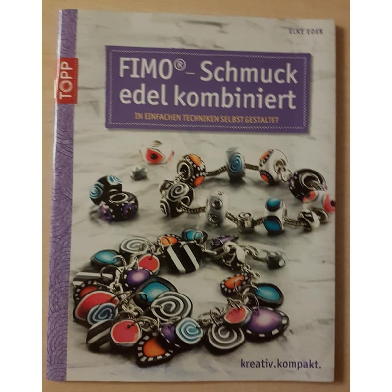 Fimo Schmuck edel kombiniert