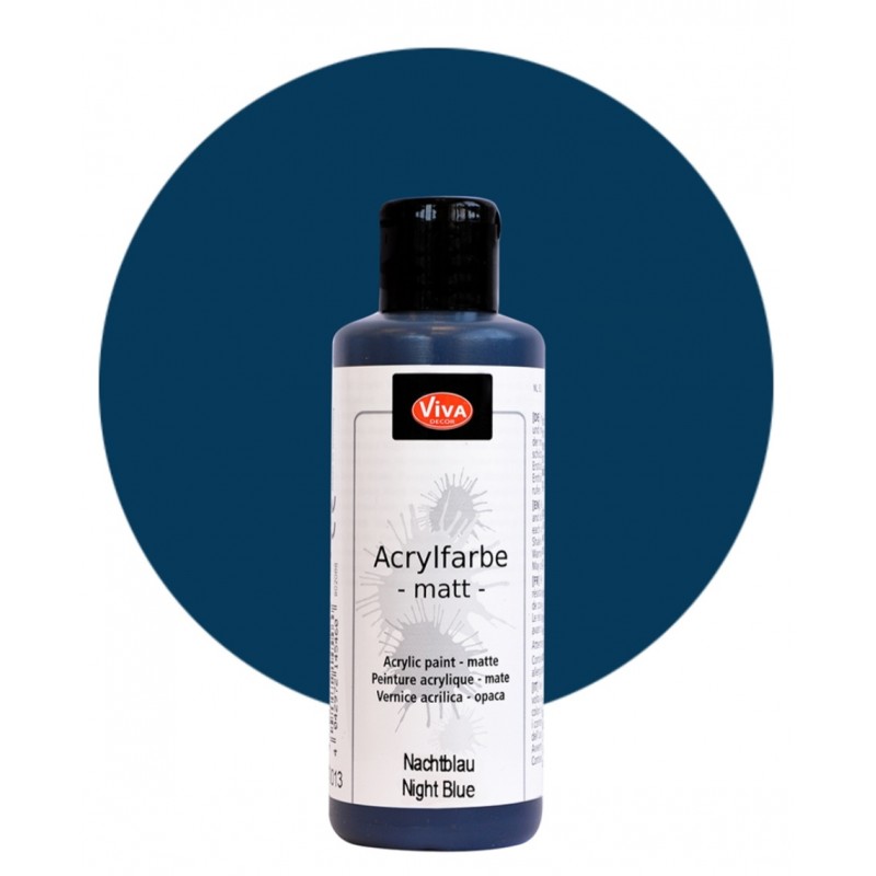Acrylfarbe matt nachtblau