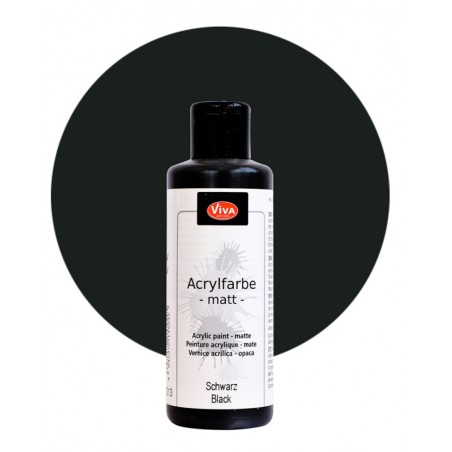 Acrylfarbe matt schwarz