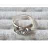 Ring mit Swarovski Steinen silber/transparent