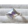 Ring mit Swarovski Steinen Quadrat regenbogen/transparent