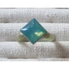 Ring mit Swarovski Steinen Quadrat mint/hellgrau