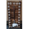 Schild Kerzenhalter/Edelweiss geflammt