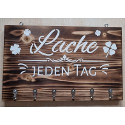 Schlüsselgarderobe " Lache " geflammt