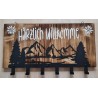 Garderobe Berge/Härzlich Willkomme geflammt