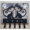Garderobe Katzen geflammt/creme