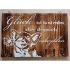 Schlüsselgarderobe " Glück " geflammt