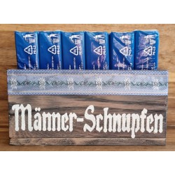 Taschentuch Böxli " Männer-Schnupfen " geflammt/creme