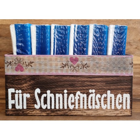 Taschentuch Böxli " Schniefnäschen " geflammt