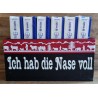 Taschentuch Böxli " Nase voll " schwarz