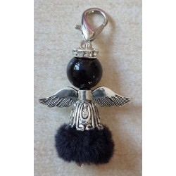 Kunstfell Engel schwarz
