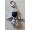 Perlen Engel transparent/schwarz