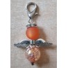 Perlen Engel transparent/orange