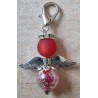 Perlen Engel transparent/rot