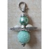 Glitzer Perlen Engel mint