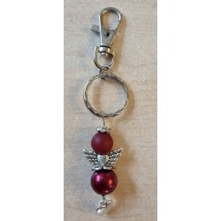 Schlüsselanhänger Engel/Herz rot