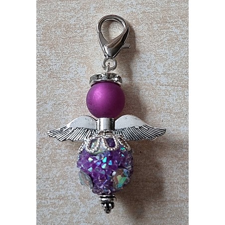Perlen Engel glitzer/Herz violette