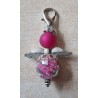 Perlen Engel glitzer/Herz pink