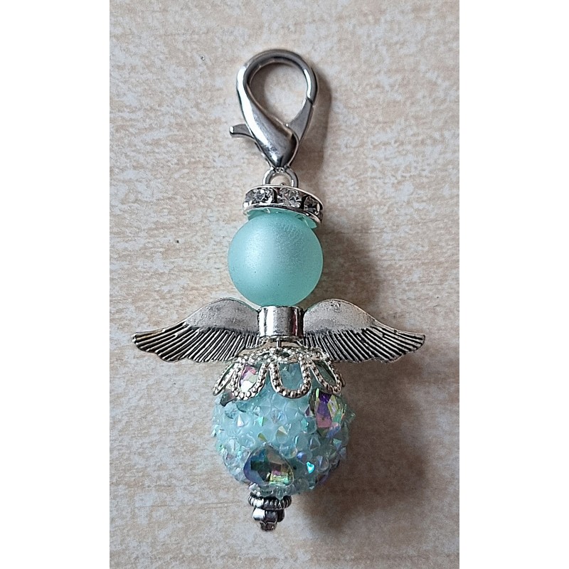 Perlen Engel glitzer/Herz mint