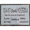 Schablone " Ruhestandskissen "