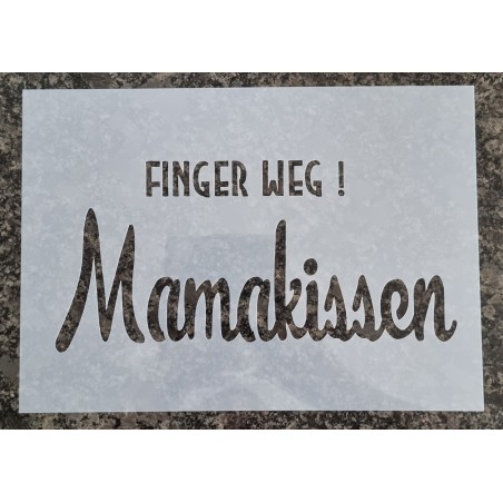 Schablone " Mamakissen "