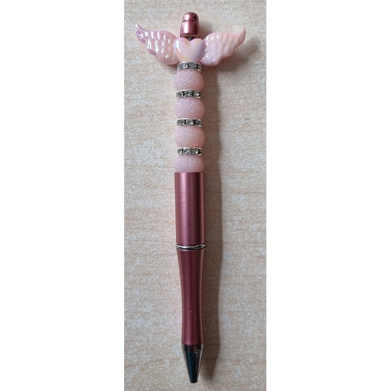 Kugelschreiber mit Flügel rosa