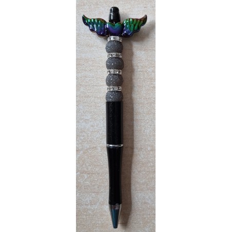 Kugelschreiber mit Flügel schwarz