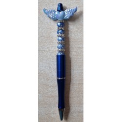 Kugelschreiber mit Flügel blau