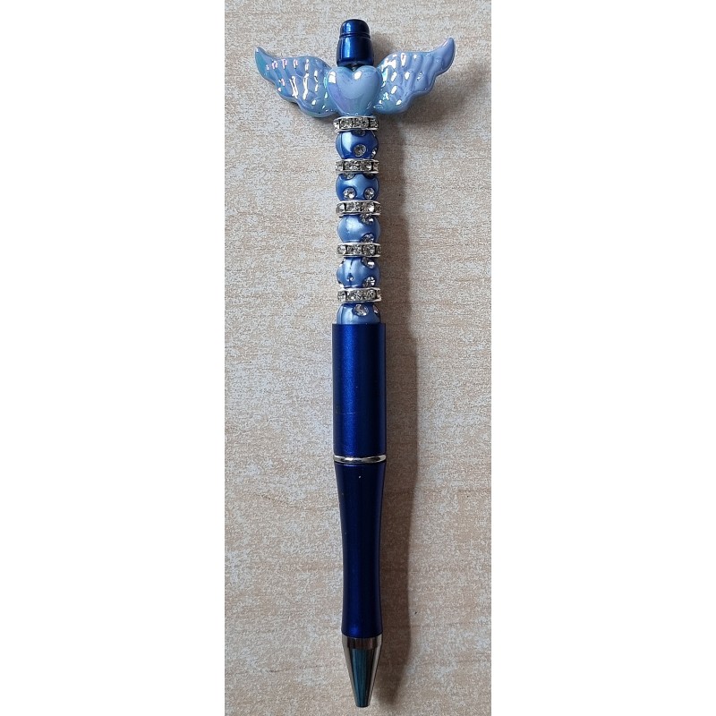 Kugelschreiber mit Flügel blau