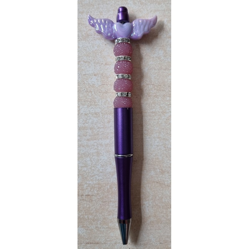 Kugelschreiber mit Flügel violette