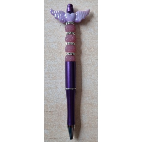 Kugelschreiber mit Flügel violette