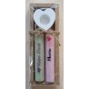 Kerzen Set " Danke/Mama " mint/rosa