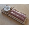 Kerzen Set " Wunschlicht/Herzensmensch " rosa/altrosa