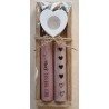 Kerzen Set " Weltbeste Oma "  rosa/altrosa