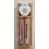 Kerzen Set " Glückslicht/Glückspilz "  rosa/creme