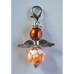 Perlen Engel gefleckt orange