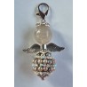 Perlen Engel Glitzer/Stass grau