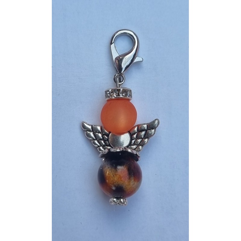 Perlen Engel orange