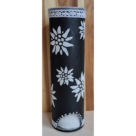 Wattepads Spender schwarz/Edelweiss