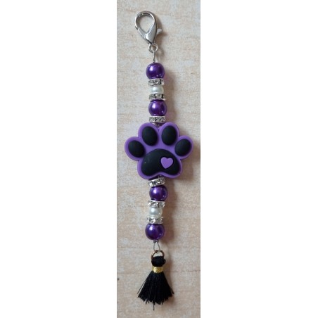 Schlüsselanhänger Pfote violette