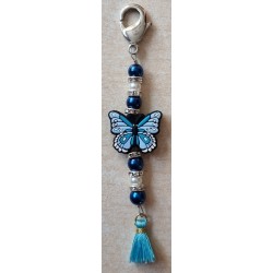 Schlüsselanhänger Schmetterling blau