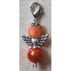 Katzenaugen-Perlen Engel orange