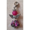 Herz Perlen Engel pink/bunt