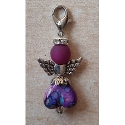 Herz Perlen Engel violette/bunt