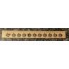 Holz Lineal Edelweiss schwarz