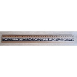 Holz Lineal Alpaufzug creme